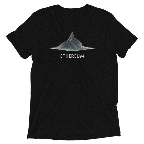 Ethereum Wireframe 3D Graph - White Edition - Crypto Tee Shirt